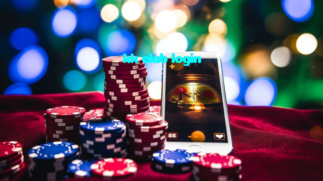 kk club login casino presented on mobile device in Pakistan with slots and live games